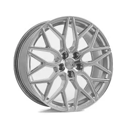 1AV ZX12 Alloy Wheel 19x8.5 5x114.3 ET40 Gloss Silver & Polished 72.6 CB