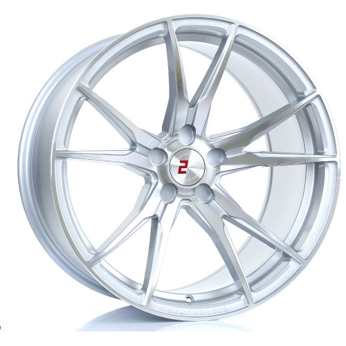 2FORGE ZF2 Alloy Wheel SILVER POLISHED FACE 19x10.5 5X120.65 76mm CB ET15 TO 45