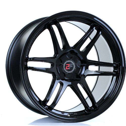 2FORGE ZF5 Alloy Wheel GLOSS BLACK 18x11 5X110 76mm CB ET15 TO 45