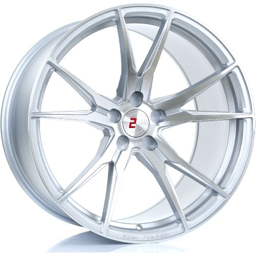 2FORGE ZF2 Alloy Wheel SILVER POLISHED FACE 20x12 5X127 76mm CB ET27 TO 58