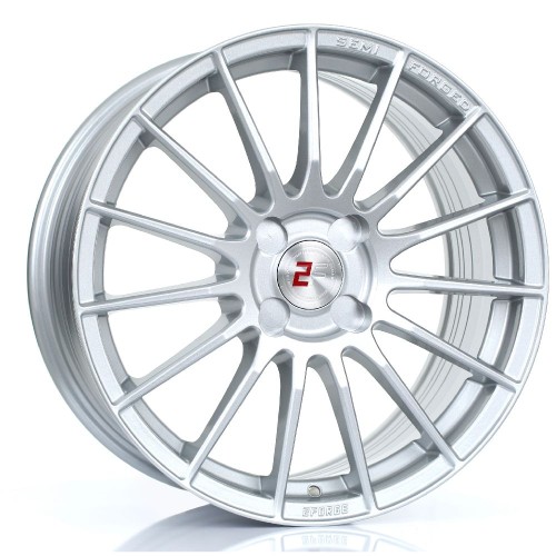 2FORGE ZF1 Alloy Wheel SILVER 17x7.5 4X108 76mm CB ET10 TO 45