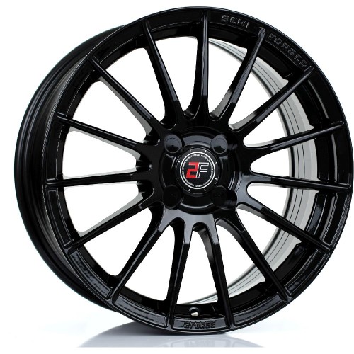 2FORGE ZF1 Alloy Wheel GLOSS BLACK 17x7.5 4X114 76mm CB ET10 TO 45
