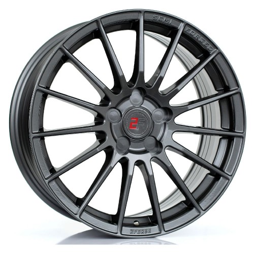 2FORGE ZF1 Alloy Wheel GLOSS GUNMETAL 17x7.5 5X100 76mm CB ET10 TO 45