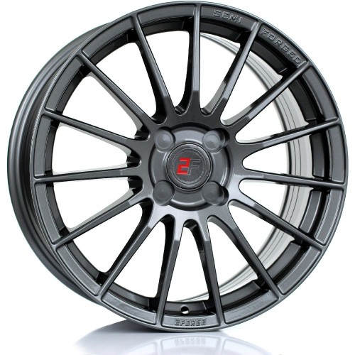 2FORGE ZF1 Alloy Wheel GLOSS GUNMETAL 17x7.5 4X114 76mm CB ET10 TO 45