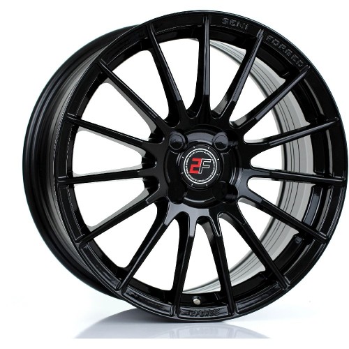 2FORGE ZF1 Alloy Wheel GLOSS BLACK 17x8 4X114 76mm CB ET10 TO 45