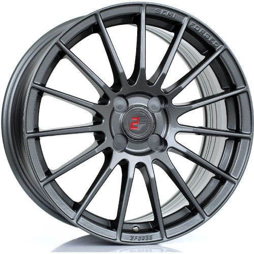 2FORGE ZF1 Alloy Wheel GLOSS GUNMETAL 17x8 4X100 76mm CB ET10 TO 45