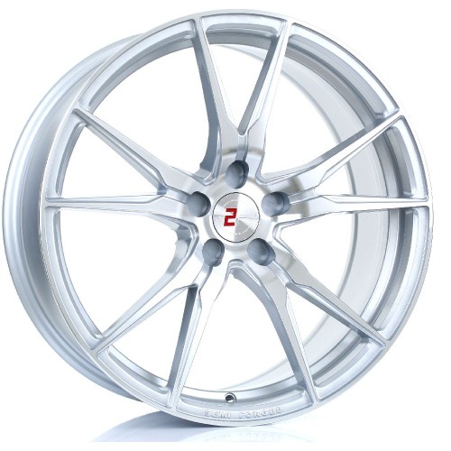 2FORGE ZF2 Alloy Wheel SILVER POLISHED FACE 20x8.5 5X127 76mm CB ET9 TO 48