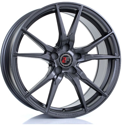 2FORGE ZF2 Alloy Wheel MATT GUNMETAL 19x8.5 5X127 76mm CB ET15 TO 48