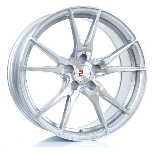 2FORGE ZF2 Alloy Wheel SILVER POLISHED FACE 19x8.5 5X127 76mm CB ET15 TO 48