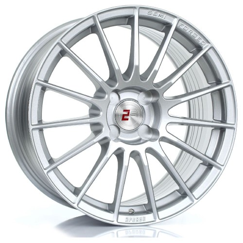 2FORGE ZF1 Alloy Wheel SILVER 17x9 4X100 76mm CB ET10 TO 45