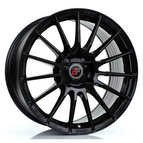 2FORGE ZF1 Alloy Wheel GLOSS BLACK 17x9 4X114 76mm CB ET10 TO 45