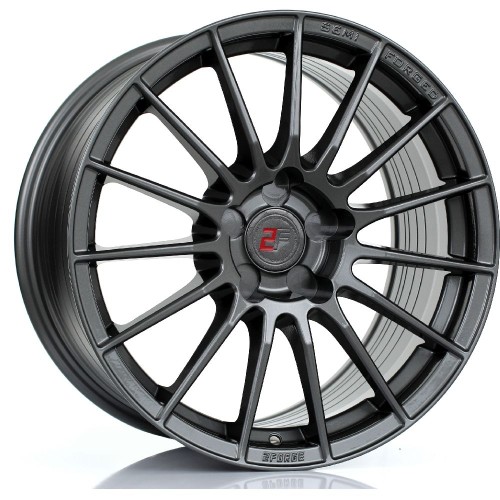 2FORGE ZF1 Alloy Wheel GLOSS GUNMETAL 17x9 5X110 76mm CB ET10 TO 45