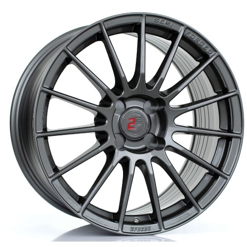 2FORGE ZF1 Alloy Wheel GLOSS GUNMETAL 17x9 4X108 76mm CB ET10 TO 45