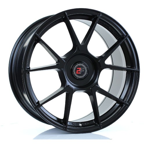 2FORGE ZF6 Alloy Wheel MATT BLACK 18x9 5X100 76mm CB ET12 TO 50