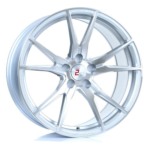2FORGE ZF2 Alloy Wheel SILVER POLISHED FACE 19x9.5 5X110 76mm CB ET15 TO 45