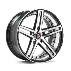 AXE EX20 Alloy Wheel 22x10.5 5x114.3 ET38 Gloss Black & Polished 74.1 CB