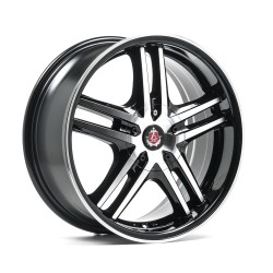 AXE EX5 Alloy Wheel 17x7.5 5x105 ET35 Gloss Black & Polished 73.1 CB AXE EX5 Alloy Wheel 17x7.5 5x105 ET35 Gloss Black & Polished 73.1 CB
