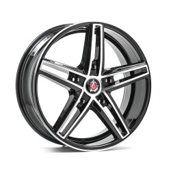 AXE EX14T Alloy Wheel 18x8 5x160 ET50 Gloss Black & Polished 65.1 CB