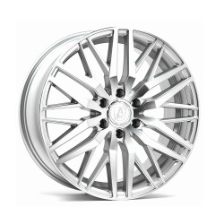 AXE EX30T Alloy Wheel 20x8 6x120 ET45 Gloss Silver & Polished 74.6 CB