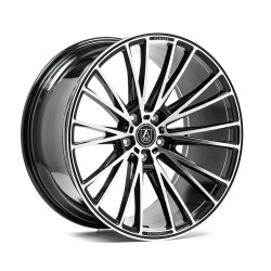 AXE CF2 Alloy Wheel 20x8.5 5x114.3 ET25 Gloss Black & Polished 72.6 CB