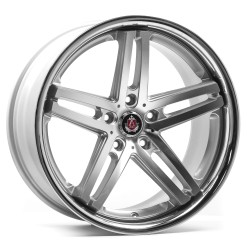 AXE EX11 Alloy Wheel 19x9.5 5x120 ET27 Gloss Silver & Polished 72.6 CB