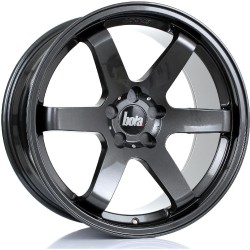 BOLA B1 Alloy Wheel GLOSS GUNMETAL 19x10 5X100 76mm CB ET25 TO 40