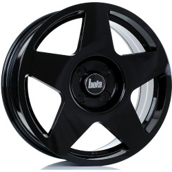 BOLA B10 Alloy Wheel GLOSS BLACK 17x7.5 5X100 76mm CB ET40 TO 45