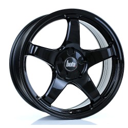 BOLA B2R Alloy Wheel GLOSS BLACK 17x7.5 5X100 76mm CB ET40 TO 45