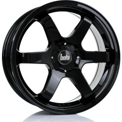 BOLA B1 Alloy Wheel GLOSS BLACK 17x7.5 4X100 76mm CB ET40 TO 45