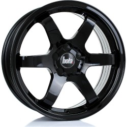 BOLA B1R Alloy Wheel GLOSS BLACK 17x7.5 5X100 76mm CB ET40 TO 45