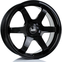 BOLA B1R Alloy Wheel GLOSS BLACK 17x7.5 4X100 76mm CB ET40 TO 45