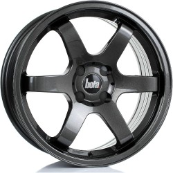 BOLA B1R Alloy Wheel GLOSS GUNMETAL 17x7.5 4X100 76mm CB ET40 TO 45