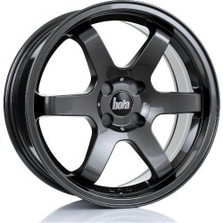 BOLA B1 Alloy Wheel GLOSS GUNMETAL 17x7.5 4X100 76mm CB ET40 TO 45