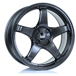 BOLA B2R Alloy Wheel GLOSS GUNMETAL 17x7.5 4X100 76mm CB ET40 TO 45