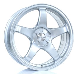 BOLA B2R Alloy Wheel CRYSTAL SILVER 17x7.5 5X100 76mm CB ET40 TO 45