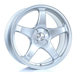 BOLA B2R Alloy Wheel CRYSTAL SILVER 17x7.5 4X100 76mm CB ET40 TO 45