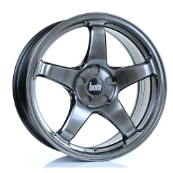 BOLA B2R Alloy Wheel HYPER BLACK 17x7.5 4X108 76mm CB ET40