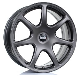 BOLA B7 Alloy Wheel MATT GUNMETAL 17x7.5 4X114 76mm CB ET40 TO 45