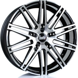 BOLA B20 Alloy Wheel BLACK POLISHED FACE 20x8 5X160 76mm CB ET50