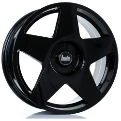 BOLA B10 Alloy Wheel GLOSS BLACK 18x8 5X100 76mm CB ET30 TO 45