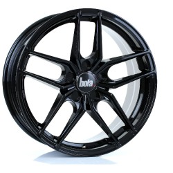 BOLA B11 Alloy Wheel GLOSS BLACK 18x8 5X100 76mm CB ET30 TO 45