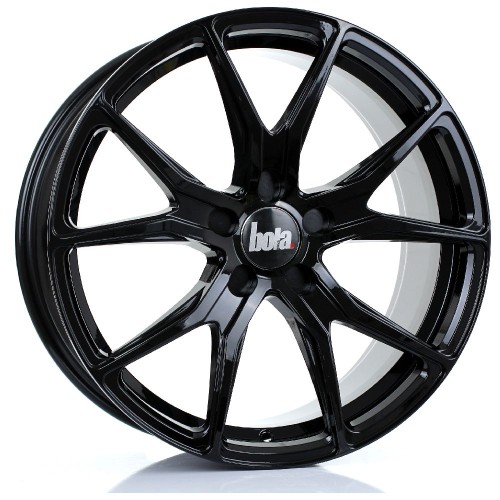 BOLA B6 Alloy Wheel GLOSS BLACK 18x8 5X100 76mm CB ET30 TO 45 BOLA B6 Alloy Wheel GLOSS BLACK 18x8 5X100 76mm CB ET30 TO 45