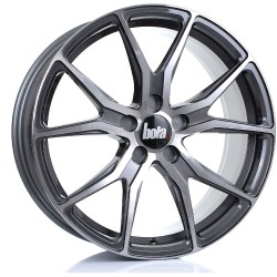 BOLA B6 Alloy Wheel HYPER TITANIUM 18x8 5X100 76mm CB ET30 TO 45 BOLA B6 Alloy Wheel HYPER TITANIUM 18x8 5X100 76mm CB ET30 TO 45