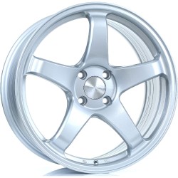 BOLA B2R Alloy Wheel CRYSTAL SILVER 18x8 4X108 76mm CB ET40