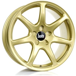BOLA B7 Alloy Wheel GOLD 18x8.5 5X120.65 76mm CB ET25 TO 45