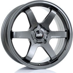 BOLA B1R Alloy Wheel GLOSS GUNMETAL 18x8.5 5X100 76mm CB ET25 TO 45