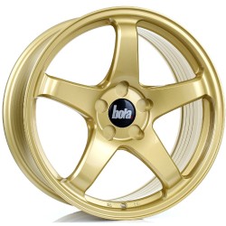 BOLA B2R Alloy Wheel GOLD 18x8.5 5X100 76mm CB ET30 TO 45