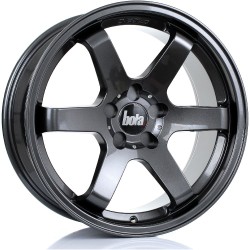 BOLA B1 Alloy Wheel GLOSS GUNMETAL 18x8.5 5X100 76mm CB ET30 TO 45