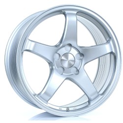 BOLA B2R Alloy Wheel CRYSTAL SILVER 18x8.5 5X100 76mm CB ET30 TO 45