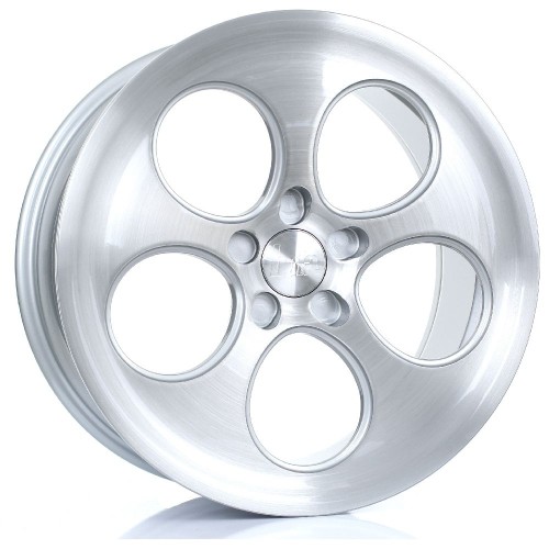 BOLA B5 Alloy Wheel SILVER BRUSHED POLISHED FACE 18x8.5 5X127 76mm CB ET40 TO 45